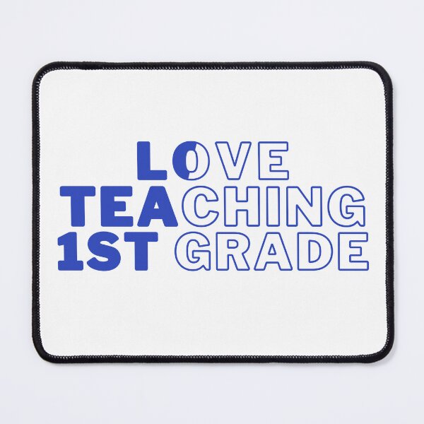 Item preview, Love Teaching 1st Grade | Typographic designed and sold by niclothing.