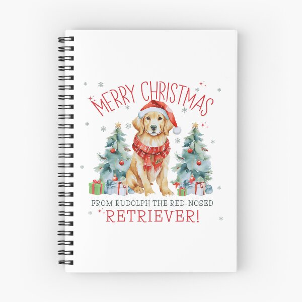 Item preview, Retriever  wearing Santa hat-  Cute  Christmas vintage  & witty quote designed and sold by mndesignworx.