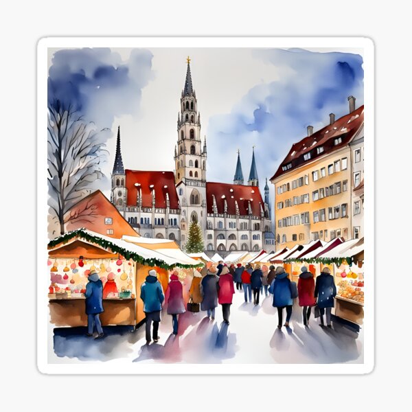 Artikel-Vorschau von Weihnachten in München, designt und verkauft von Pippysstore.