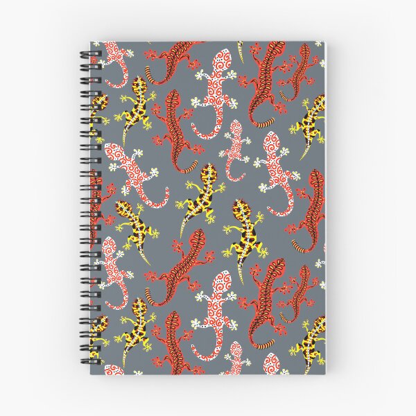 Item preview, TRIBAL GECKOS - grey background  designed and sold by susyrdesign.