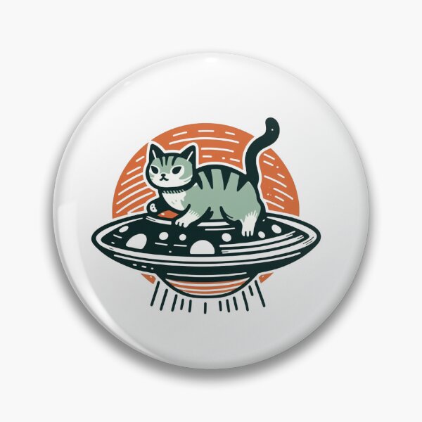 Artikelvorschau, Katzen-UFO spielt Katze, Katzenkult entworfen und verkauft von sharon1210.