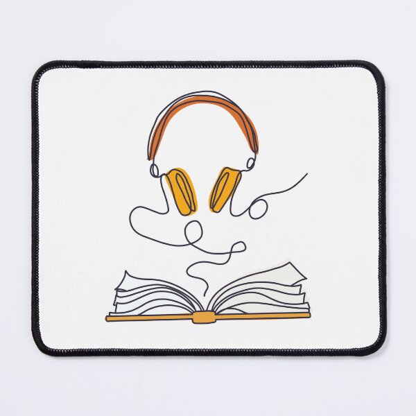 Item preview, Audiobooks - Book With Headphones Yellow designed and sold by Realmofantasy.