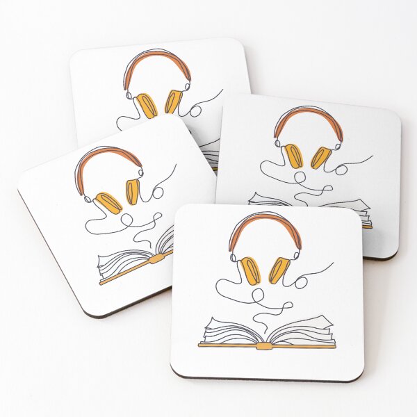 Item preview, Audiolibros - Libro Con Auriculares Amarillo designed and sold by Realmofantasy.