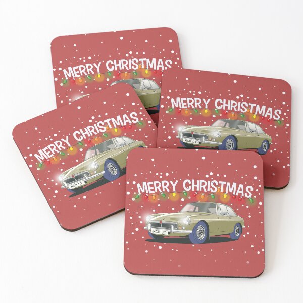 Artikelvorschau, MGB GT Weihnachtspullover mit einem bronzenen MGB entworfen und verkauft von Webazoot Industries - Car Art.