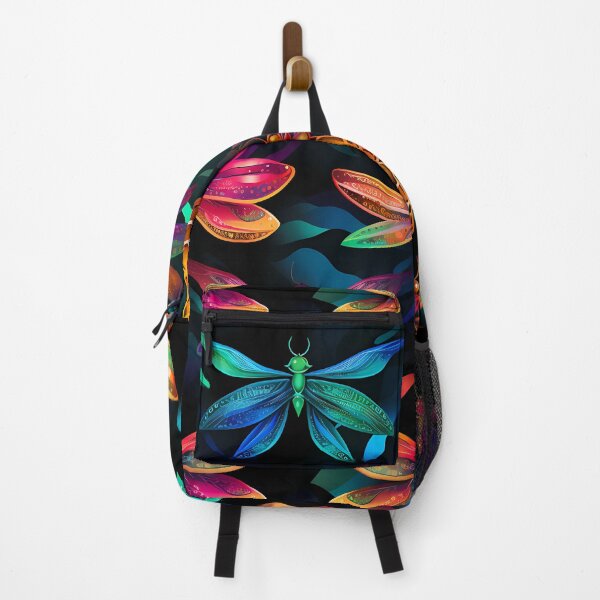 Item preview, Dragonfly Dragonflies Design Neon Colors Vivid Colors designed and sold by Lumora.Studio.