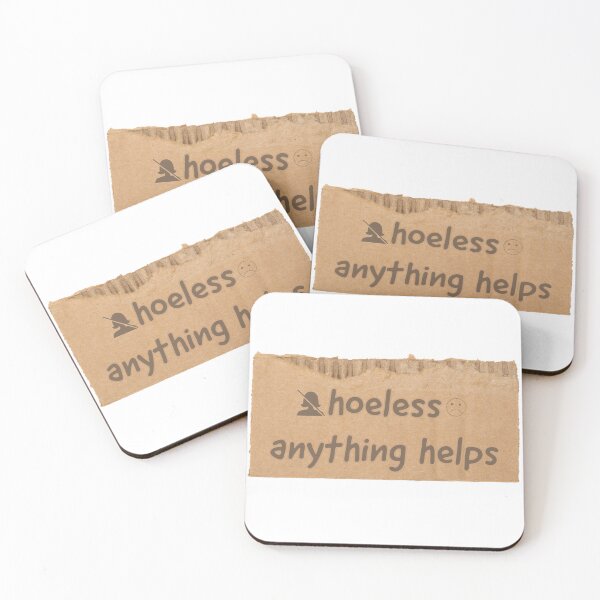 Item preview, hoeless sign - cardboard homeless sign designed and sold by GodsOfArt.