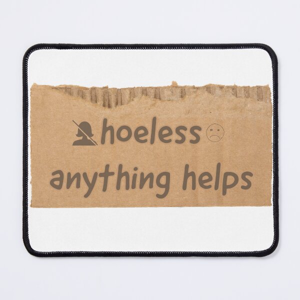 Item preview, hoeless sign - cardboard homeless sign designed and sold by GodsOfArt.