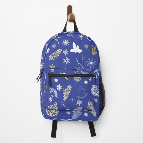 Item preview, Winter Woodland Harmony Pattern on Navy Blue designed and sold by ara-designs.