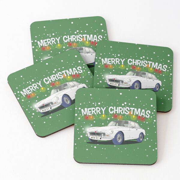 Artikelvorschau, MGB GT Weihnachtspullover mit weißem MGB entworfen und verkauft von Webazoot Industries - Car Art.