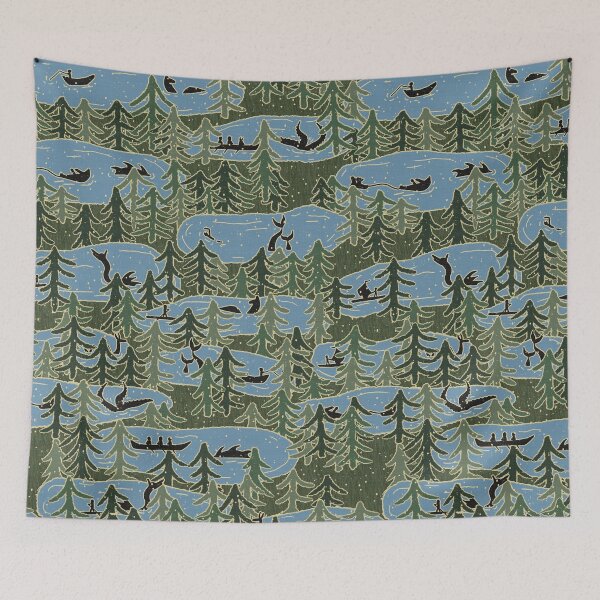 Item preview, Lake Monster Cryptids - Linen Textured Finish designed and sold by GenAumonier.