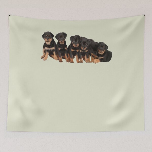 Item preview, Sit Happens For Six Rottweiler Puppies Dog Lover Humor designed and sold by taiche.