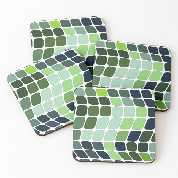 Item preview, Dancing Green and Dark Tiles designed and sold by Tactux - Digital Artist.