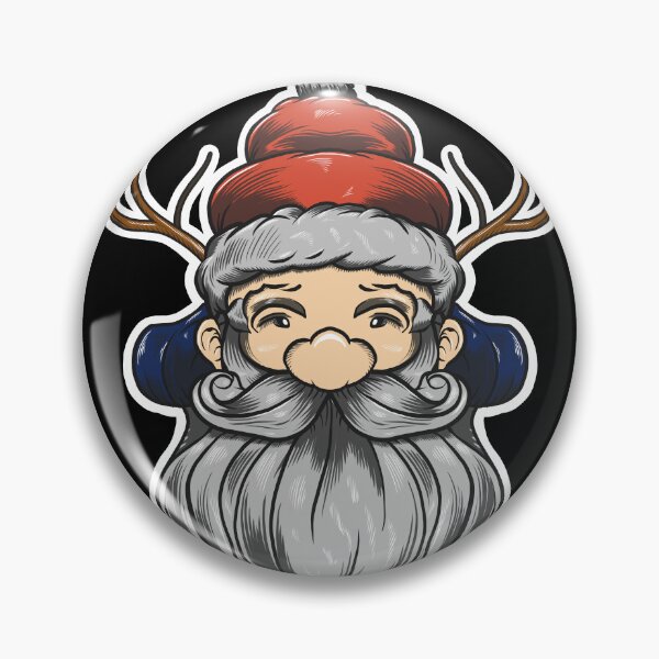 Item preview, Santa Claus with reindeer horns designed and sold by 3nine.