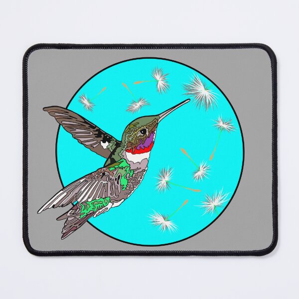 Item preview, Hummingbird with Dandelion Seeds | Gift for Hummingbird Lover designed and sold by Marian Murdoch.