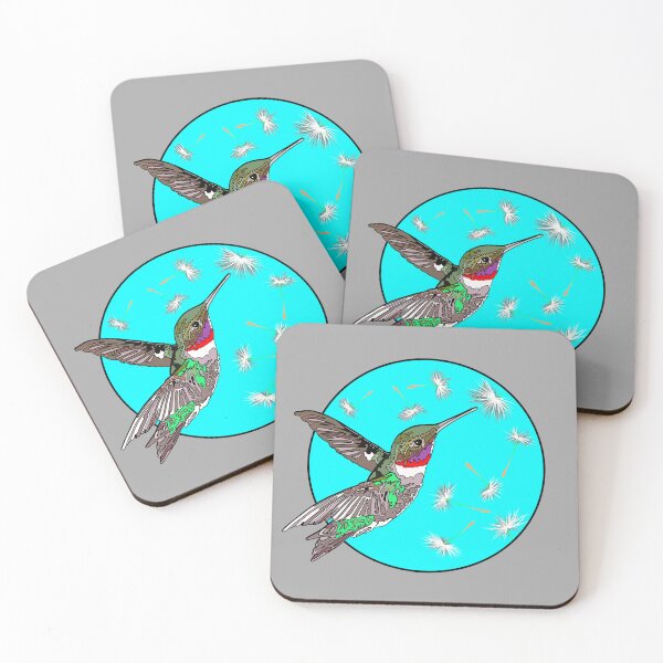 Item preview, Hummingbird with Dandelion Seeds | Gift for Hummingbird Lover designed and sold by Marian Murdoch.