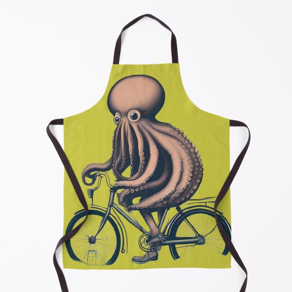 Item preview, cycling octopus, smile inducing designed and sold by Adam Designs1.