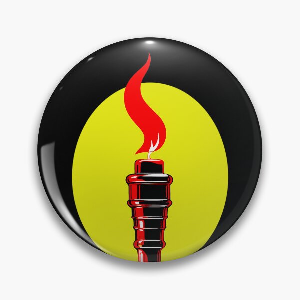 Item preview, Burning flame on a yellow background designed and sold by marccelusshop.