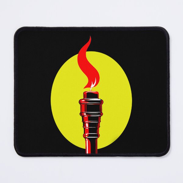 Item preview, Burning flame on a yellow background designed and sold by marccelusshop.