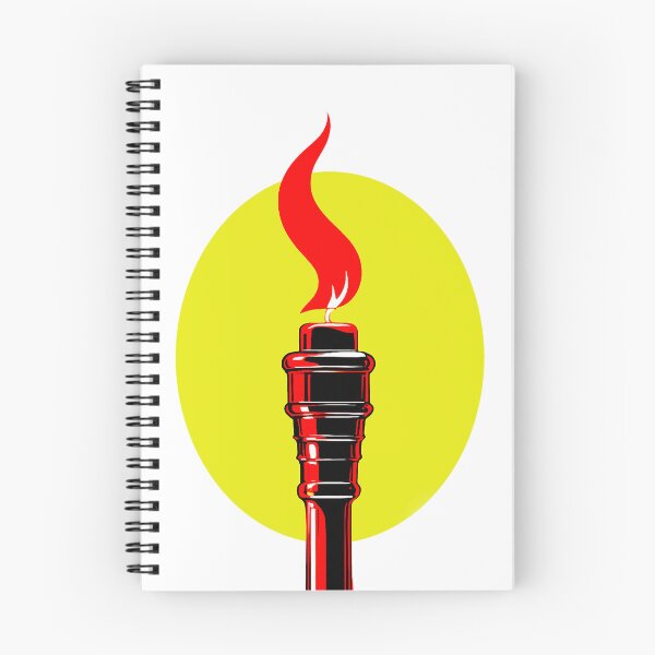 Item preview, Burning flame on a yellow background designed and sold by marccelusshop.