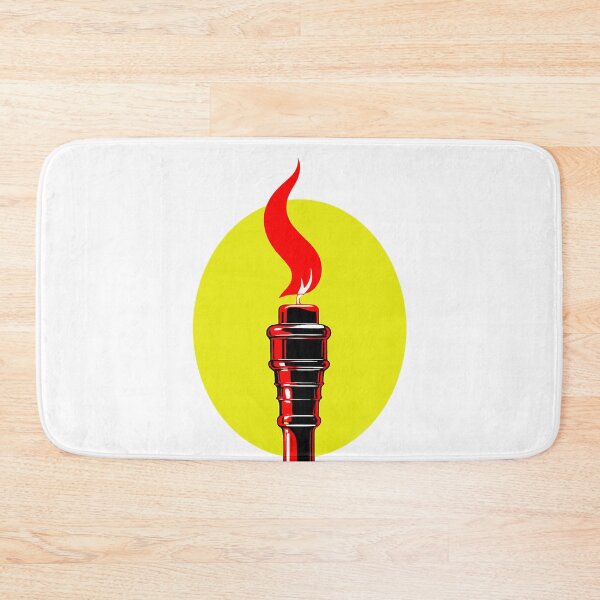 Item preview, Burning flame on a yellow background designed and sold by marccelusshop.