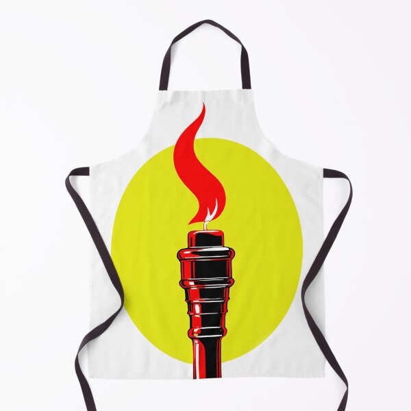 Item preview, Burning flame on a yellow background designed and sold by marccelusshop.
