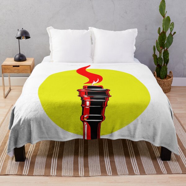 Item preview, Burning flame on a yellow background designed and sold by marccelusshop.