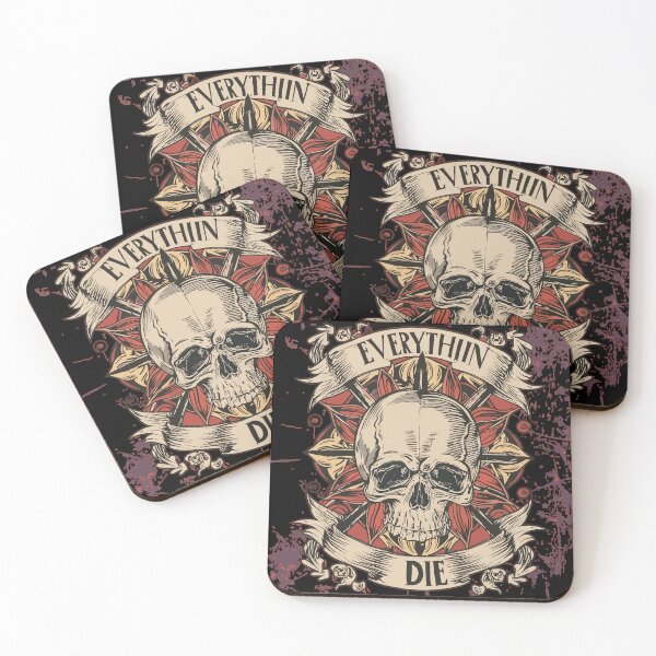 Item preview, Everything Die Death, Pirate skull, Skull, old style hardcore tattoo designed and sold by PhotoArtMC.