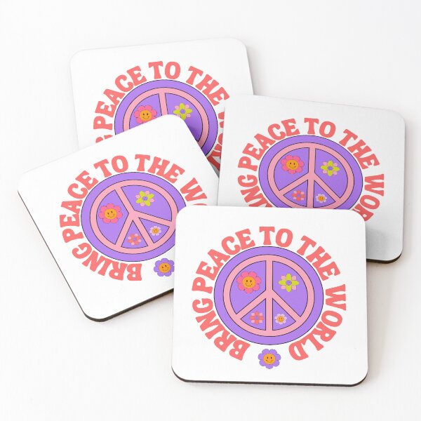 Item preview, Bring peace to the world, flower power retro peace symbol designed and sold by BritishDelights.