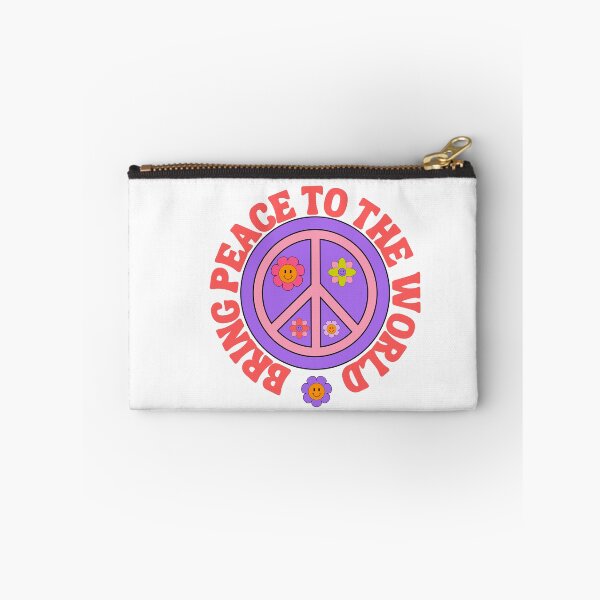 Item preview, Bring peace to the world, flower power retro peace symbol designed and sold by BritishDelights.