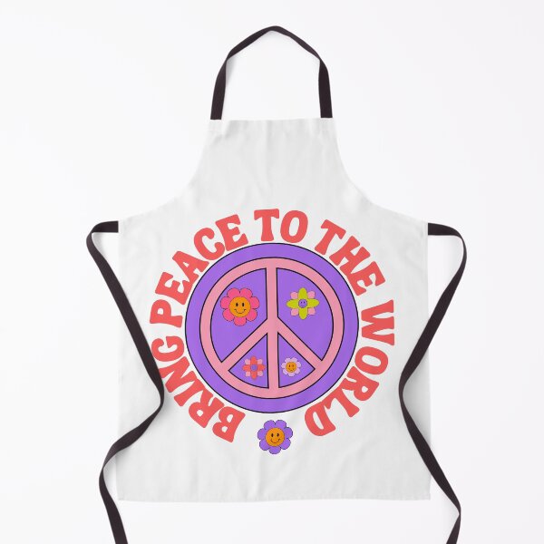 Item preview, Bring peace to the world, flower power retro peace symbol designed and sold by BritishDelights.