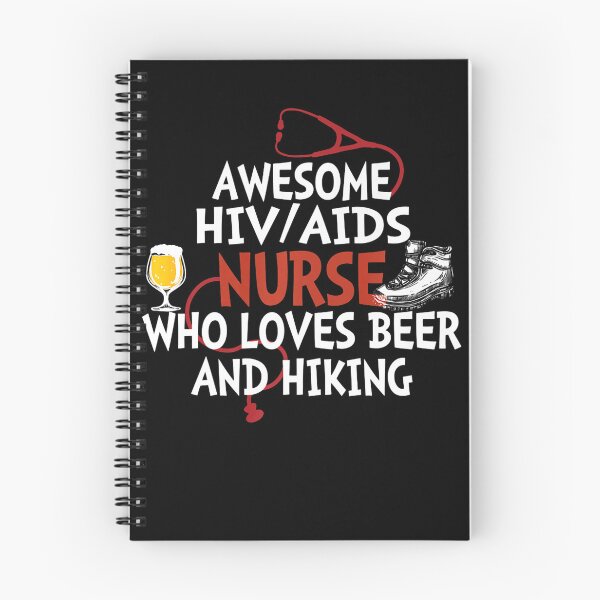Item preview, Awesome HIVAIDS Nurse who loves beer and hiking designed and sold by EagmianPheolea.