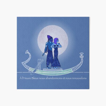 Blue Hour Couple Art Board Print