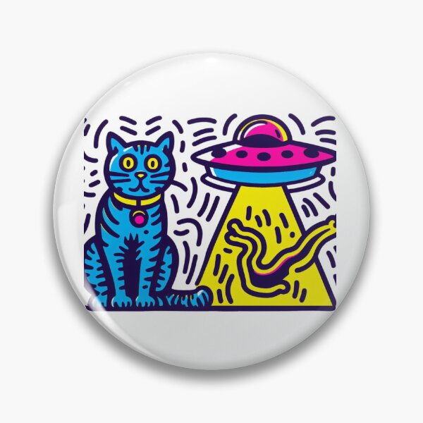 Artikelvorschau, Katzen-UFO spielt Katze, Katzenkult entworfen und verkauft von sharon1210.