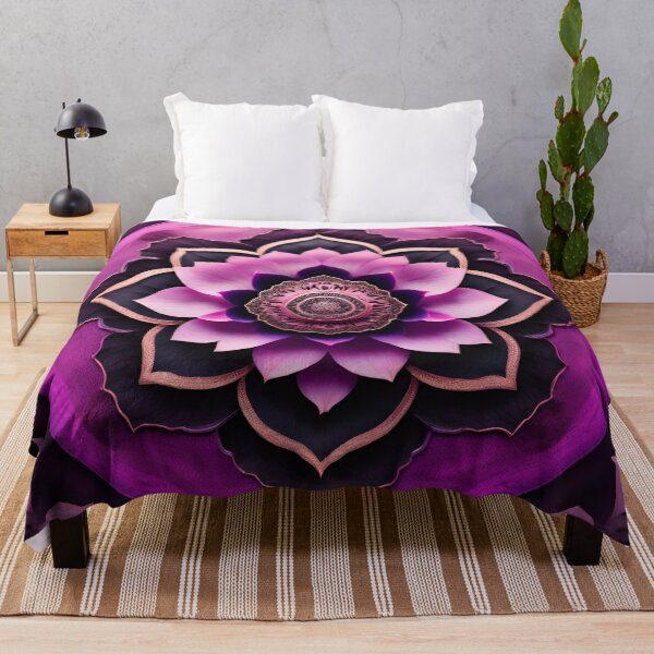 Item preview, Purple Lotus Flower Mandala designed and sold by SpiritualManda.