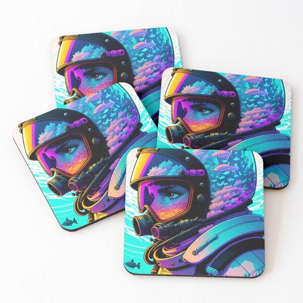 Item preview, aqua diver  designed and sold by Kosm1kuniverse.