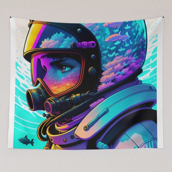 Item preview, aqua diver  designed and sold by Kosm1kuniverse.