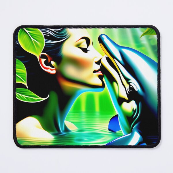 Item preview, Mother Nature kissing a cute Dolphin design designed and sold by OutdoorArtistry.