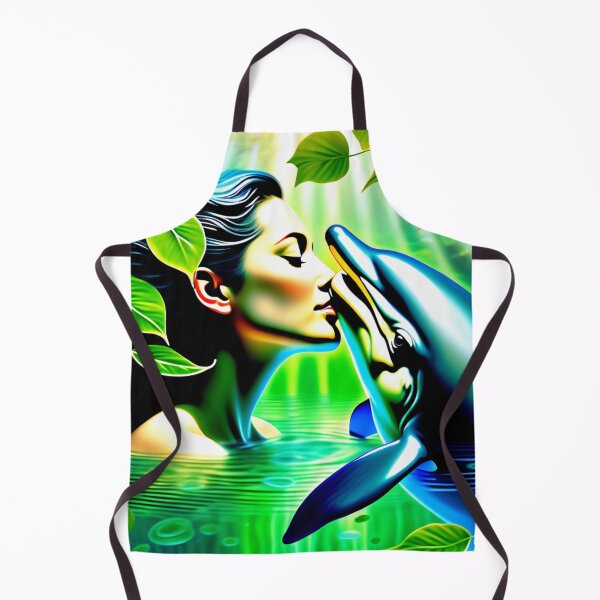 Item preview, Mother Nature kissing a cute Dolphin design designed and sold by OutdoorArtistry.