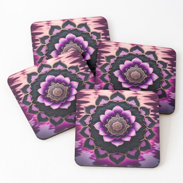 Item preview, Zen Mandala Purple Lotus designed and sold by SpiritualManda.