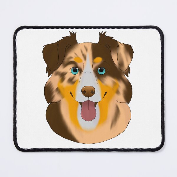 Item preview, Australian shepherd red Merle tricolor designed and sold by Cynthiaetal.