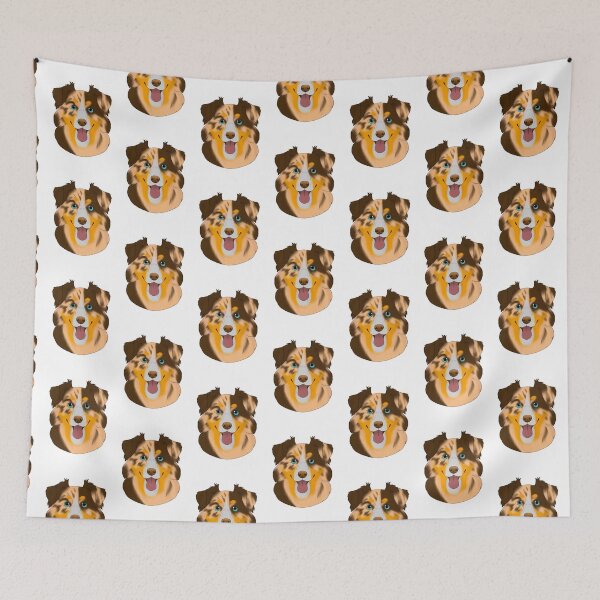 Item preview, Australian shepherd red Merle tricolor  designed and sold by Cynthiaetal.
