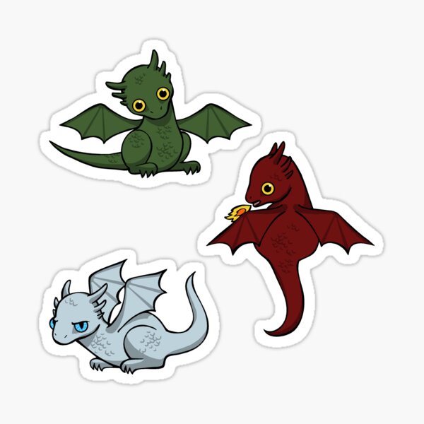Game of Thrones Dragons Eis Sticker