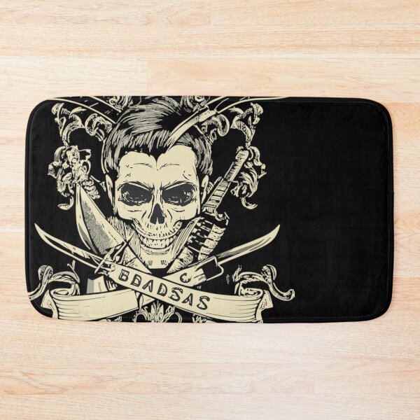 Item preview, I am BadAss, Pirate skull, Skull, old style hardcore tattoo designed and sold by PhotoArtMC.