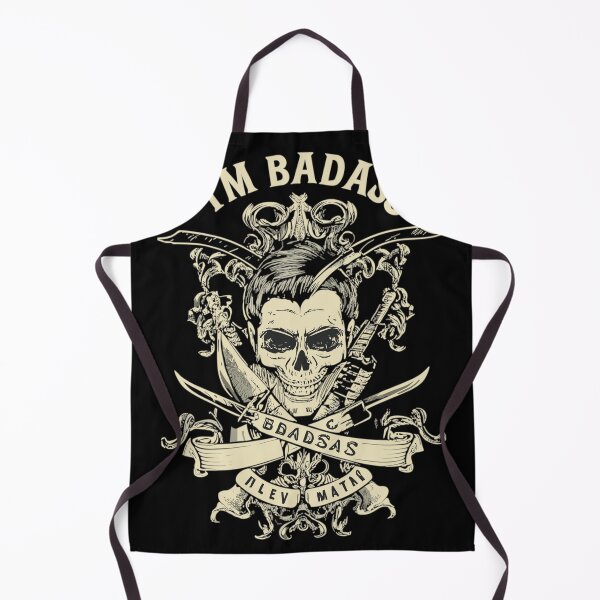 Item preview, I am BadAss, Pirate skull, Skull, old style hardcore tattoo designed and sold by PhotoArtMC.
