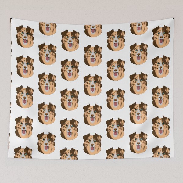 Item preview, Australian shepherd red Merle and white designed and sold by Cynthiaetal.
