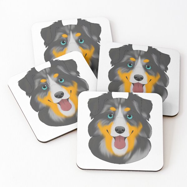 Item preview, Australian shepherd blue Merle tricolor  designed and sold by Cynthiaetal.