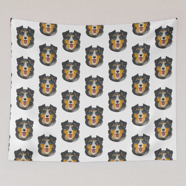 Item preview, Australian shepherd blue Merle tricolor  designed and sold by Cynthiaetal.