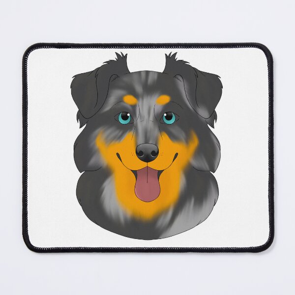 Item preview, Australian shepherd blue Merle and tan designed and sold by Cynthiaetal.