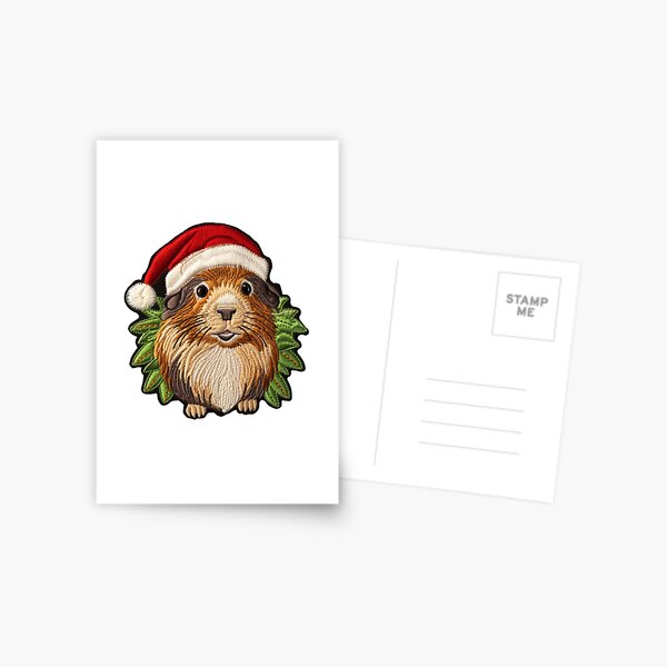 Artikelvorschau, Weihnachtsmeerschweinchen auf Patch entworfen und verkauft von pkk1designsart.