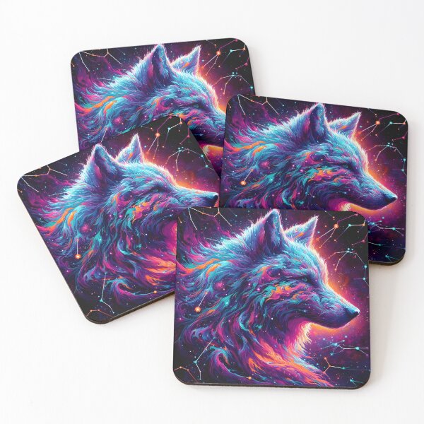 Item preview, Cosmic Wolf: Celestial Constellations designed and sold by javaoverride.
